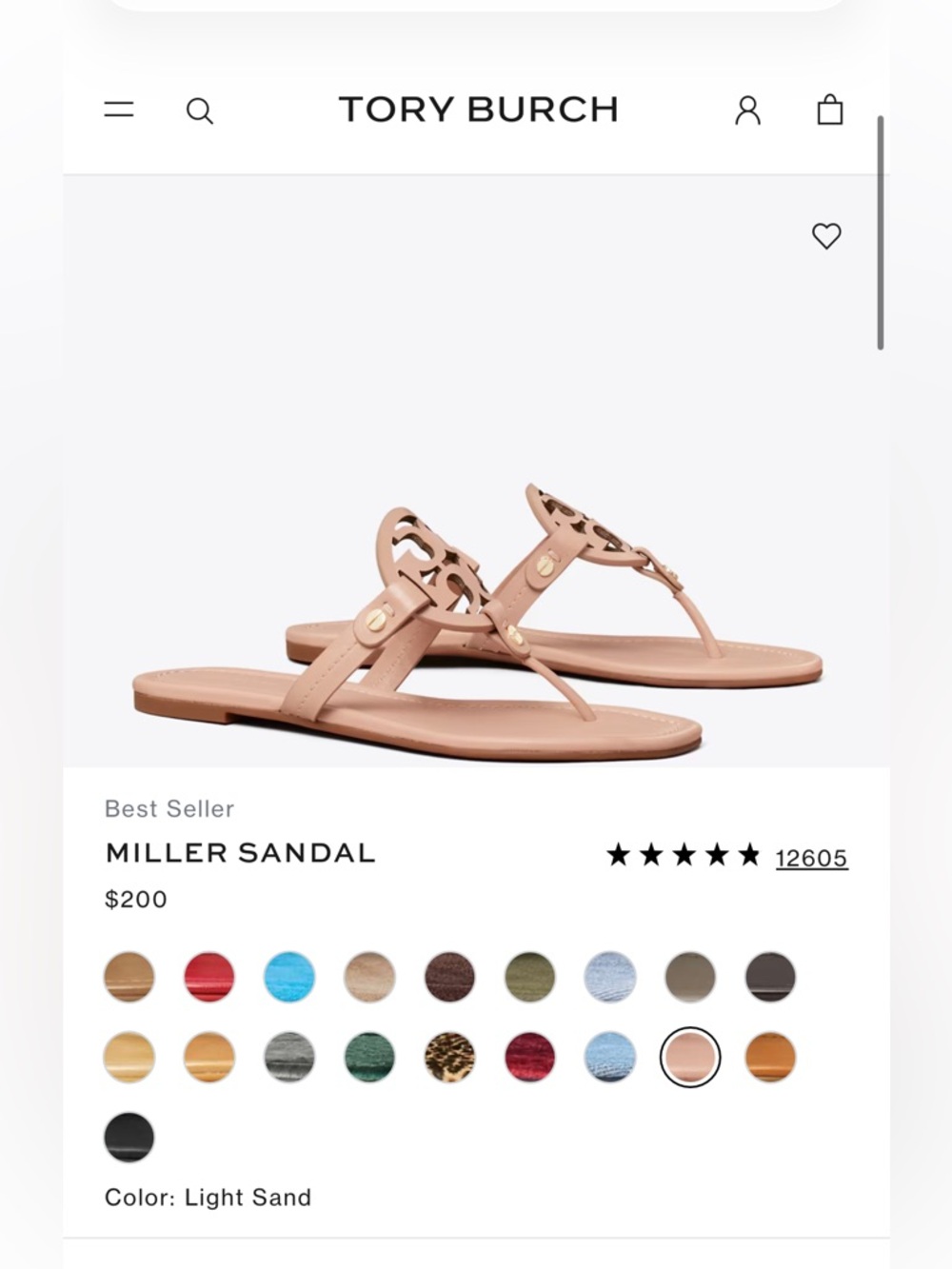 Tory Burch Miller Sandal